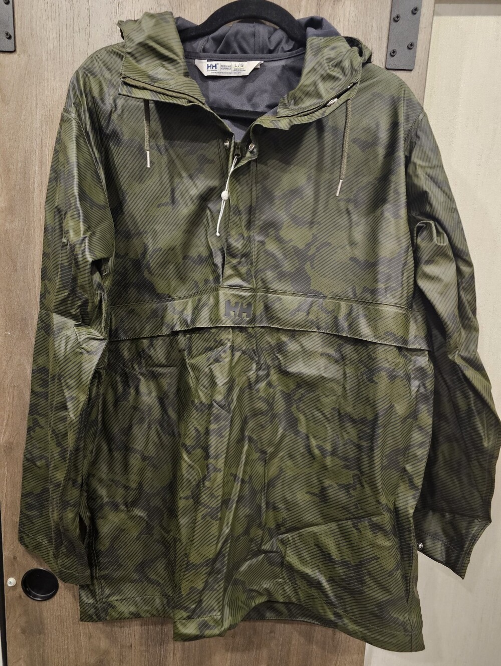 Helly Hansen Olive Green Camo Raincoat
